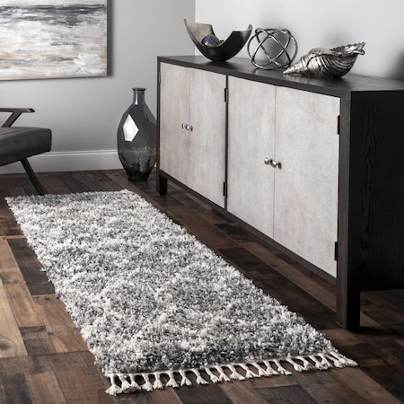 Nuloom Transitional Kristi Shag Area Rug 2ft 6in x 8ft KKEL02B-2608